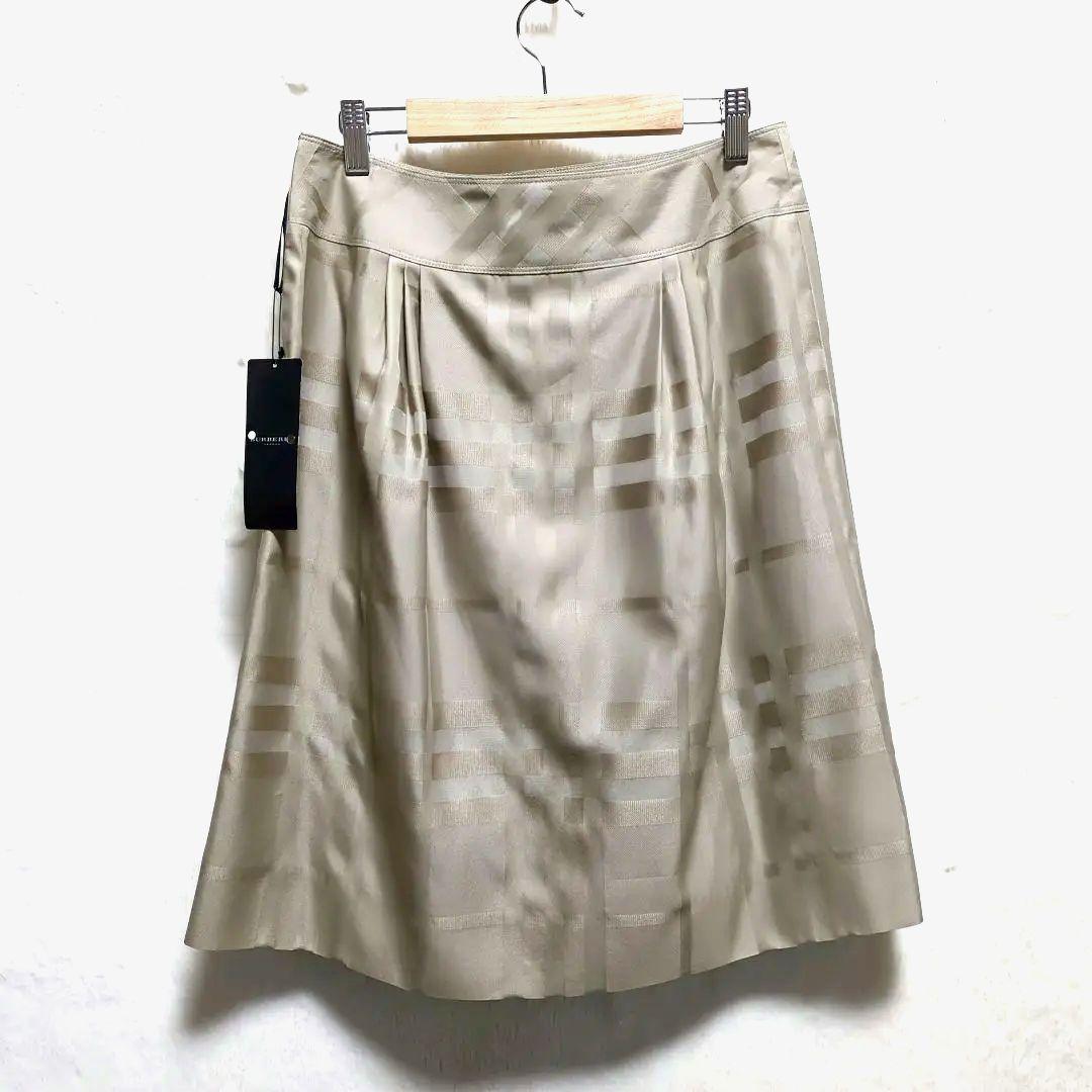 美品 BURBERRY チェックプリーツスカート バーバリーブルレ 三陽商会