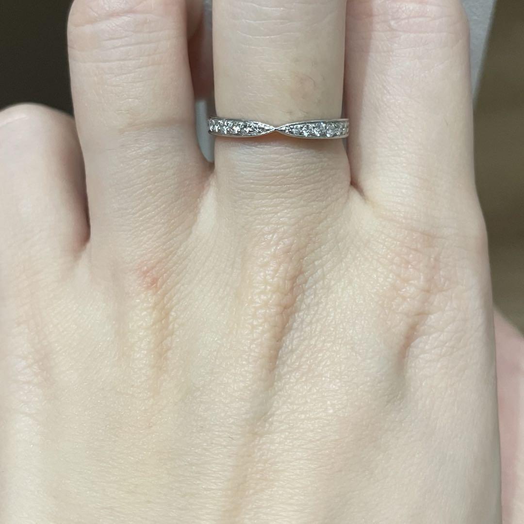 ティファニー　ハーモニーハーフダイアピンクゴールドハーフエタニティリング Tiffany & Co. ダイヤモンドリングハーフエタニティハーモニー