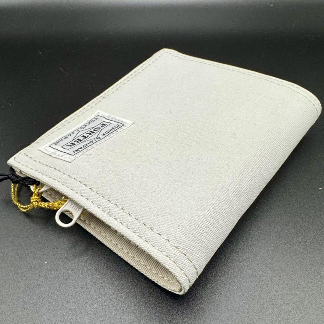 【希少】PORTER ポーター 二つ折り財布 ホワイト タグ付