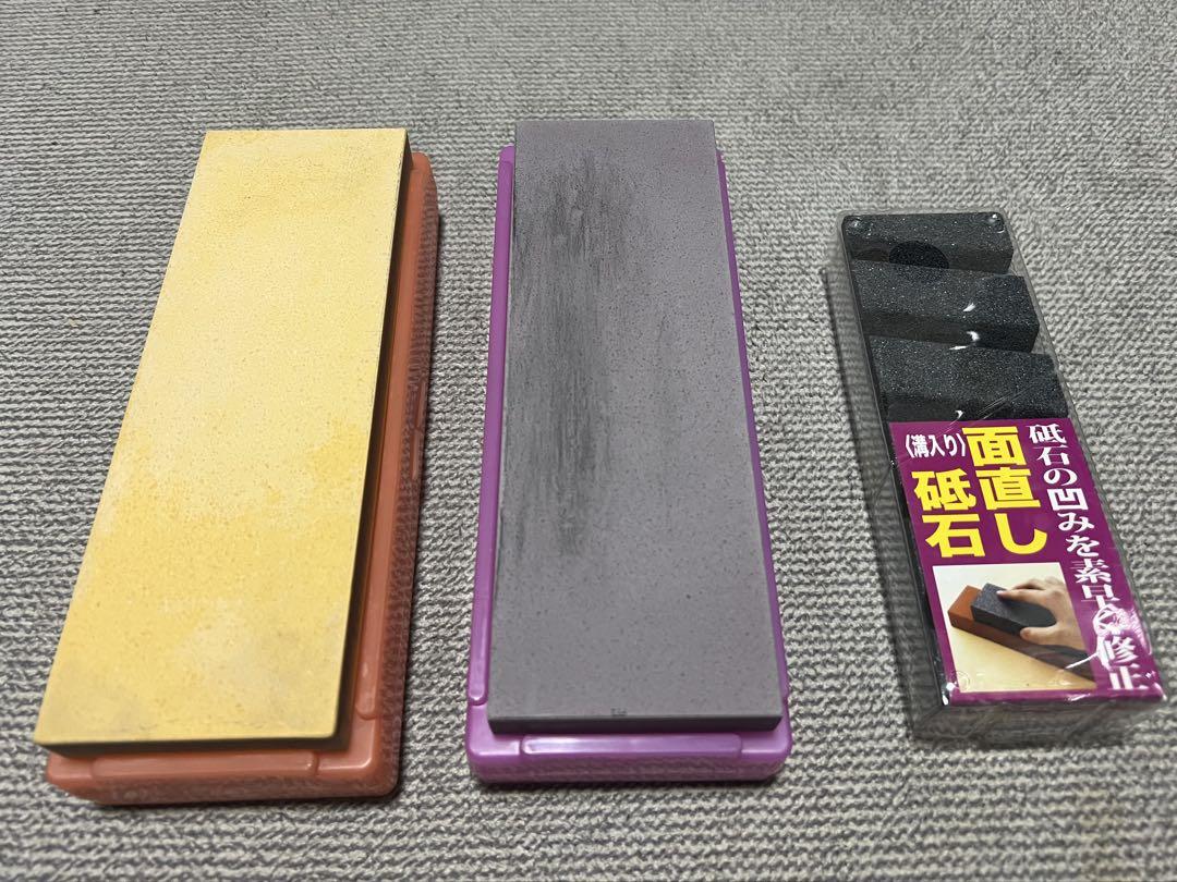 【2個セット】シャプトン　♯1000　♯5000　刃の黒幕　新品面直し砥石付