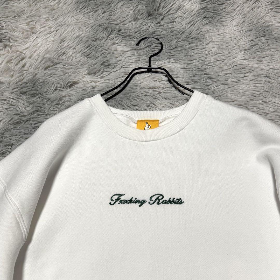 【希少デザイン】FR2 スウェット センター刺繍ロゴ バックビッグプリント L