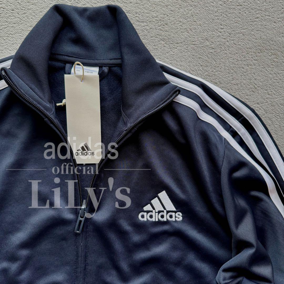 adidas ジャージ上下セット 紺色　ネイビー　Lサイズ 新品 アディダス ジャージ上下セット L 紺