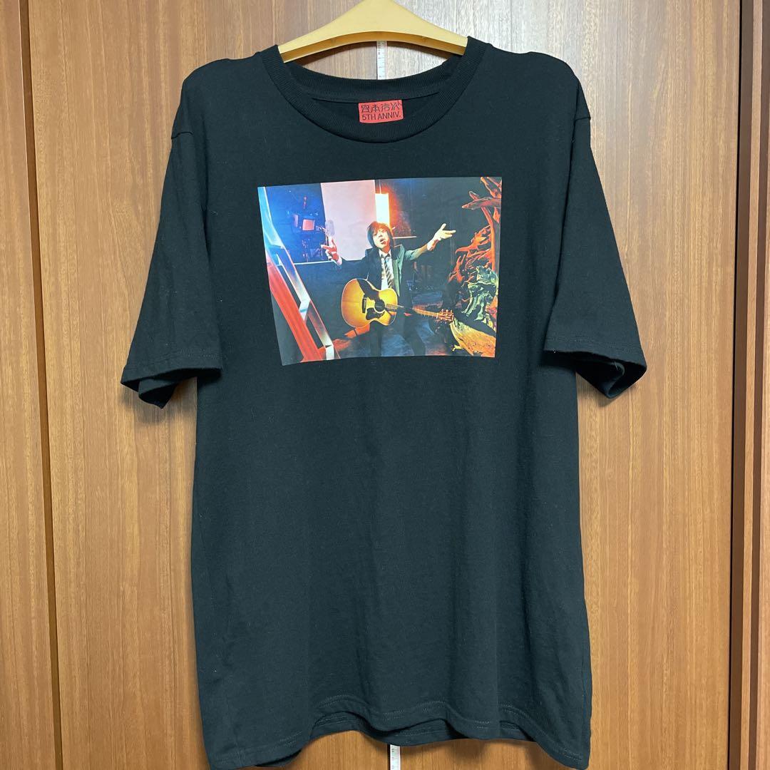 エレカシ　宮本浩次5TH ANNIVERSARY ギターTシャツ Mサイズ 中古】エレカシ宮本浩次5TH ANNIVERSARY ギターTシャツXLサイズ