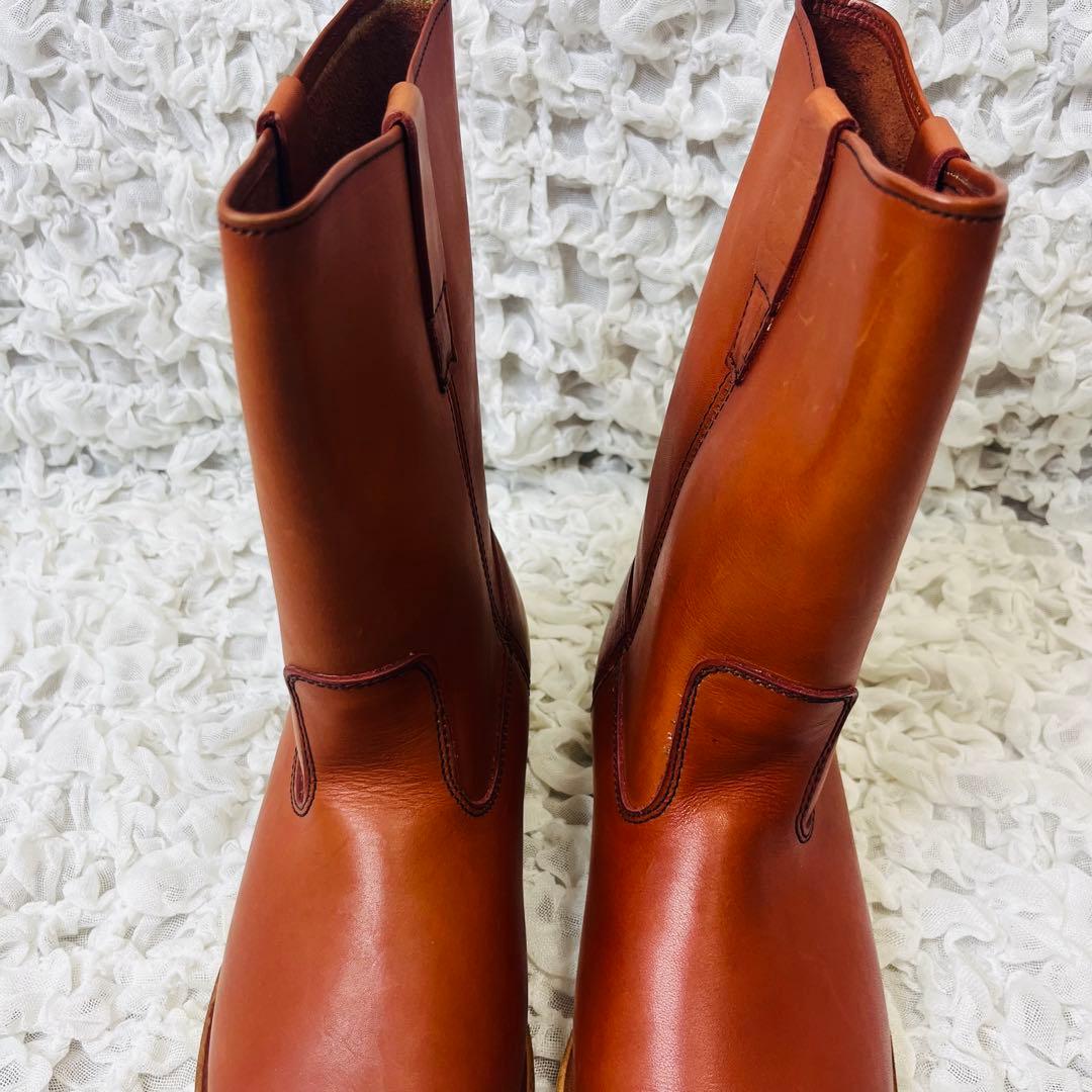 Lucky strikeラッキーストライク レザーワークブーツ26ウエスタン革靴 Lucky strikeラッキーストライク レザーワークブーツ26ウエスタン革靴