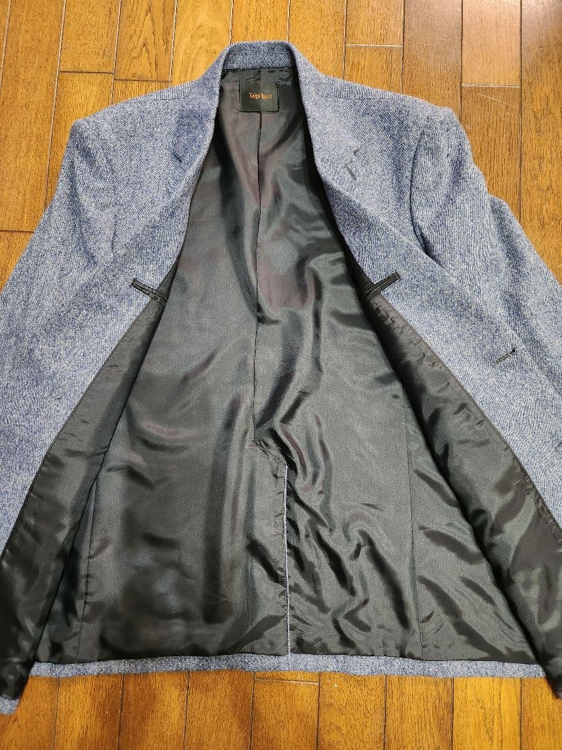 Taiga Igari テーラードジャケット 青系ツイード　サイズS