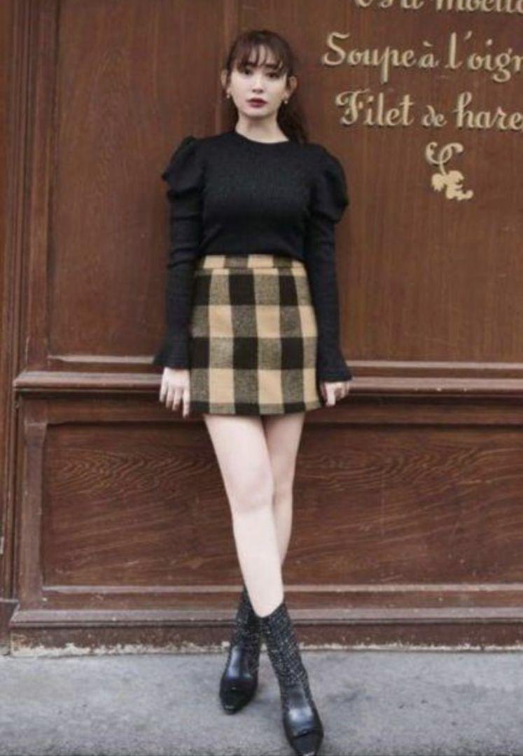 herlipto　Etoile Block Check Skort Etoile Block Check Skort Herlipto