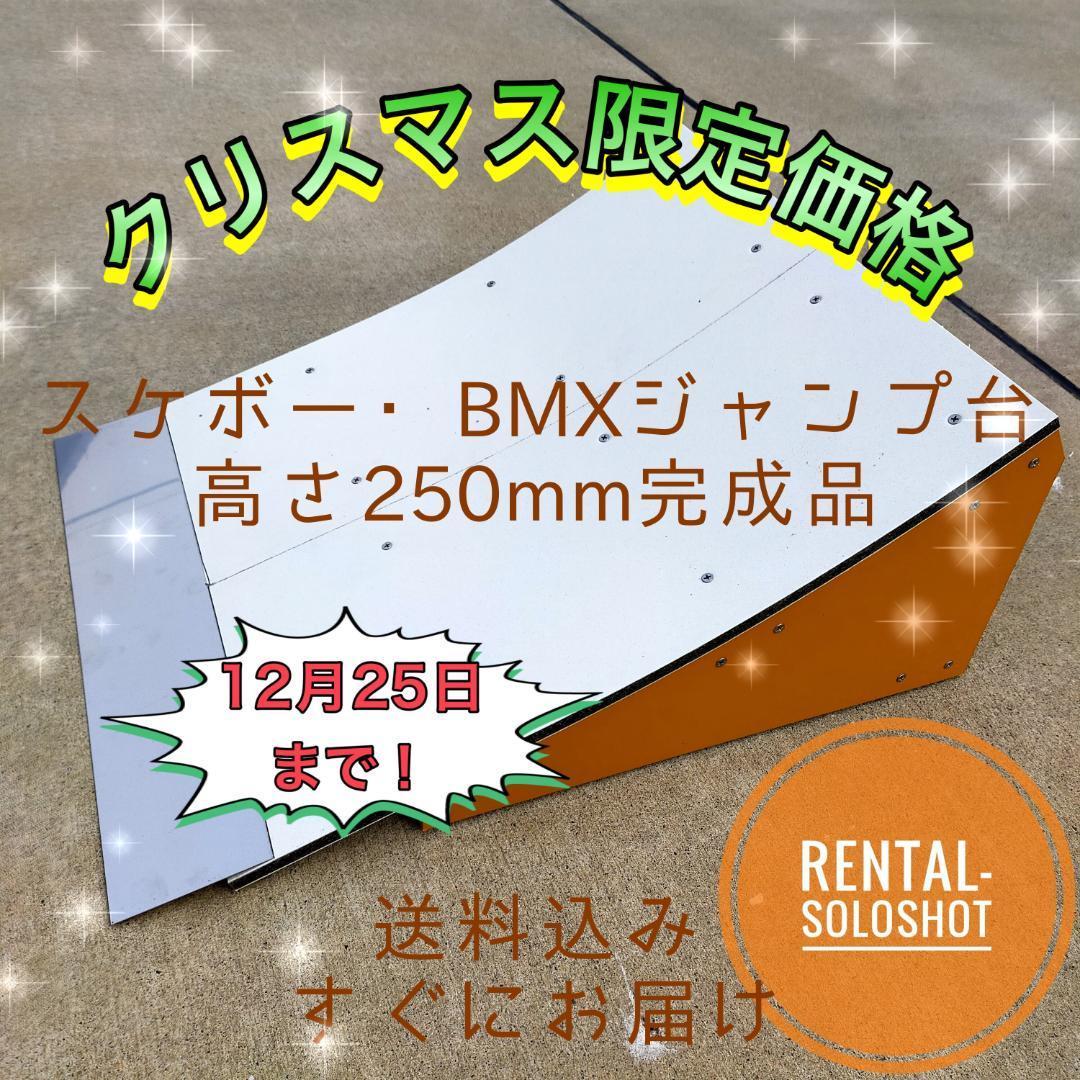 すぐにお届け 送料込 スケボー BMX ジャンプ台 完成品 高さ250mm