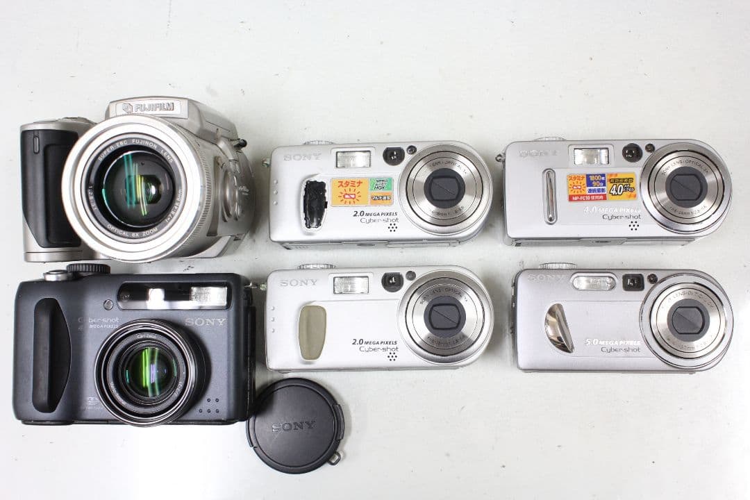 デジタルカメラ 6台 ジャンク品 SONY FUJIFILM全体的に状態が悪い