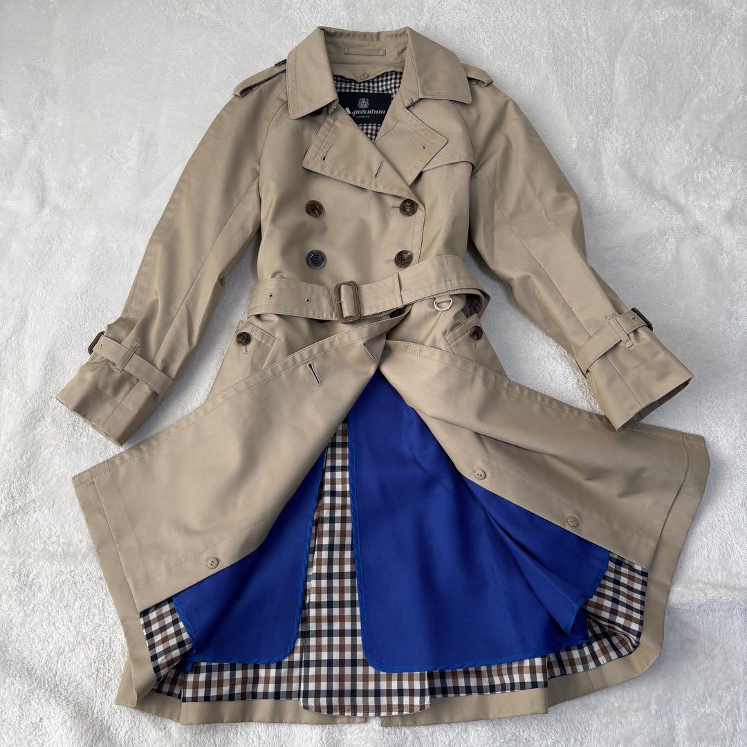 ✨極美品✨AQUASCUTUM アクアスキュータム トレンチコート　ライナー　S