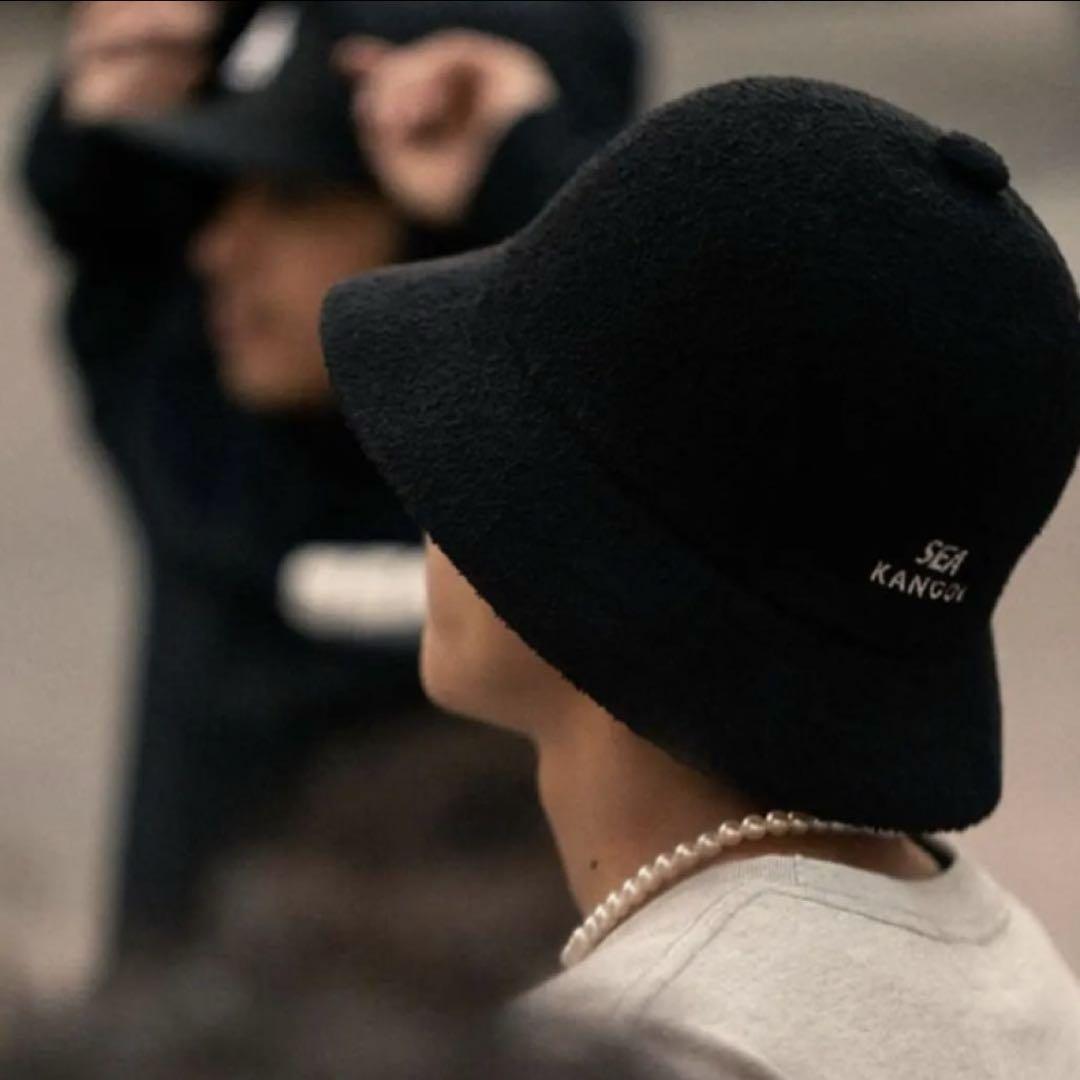 WIND AND SEA KANGOL ブラック ニット帽 KANGOL × WIND AND SEA Bermuda Casual L 黒 - メルカリ