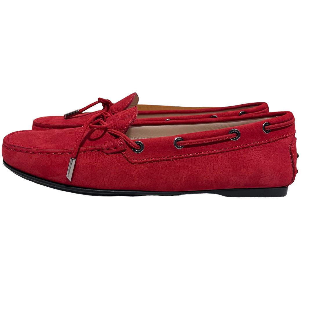 未使用 TOD'S トッズ ヌバック ドライビングシューズ 39.5