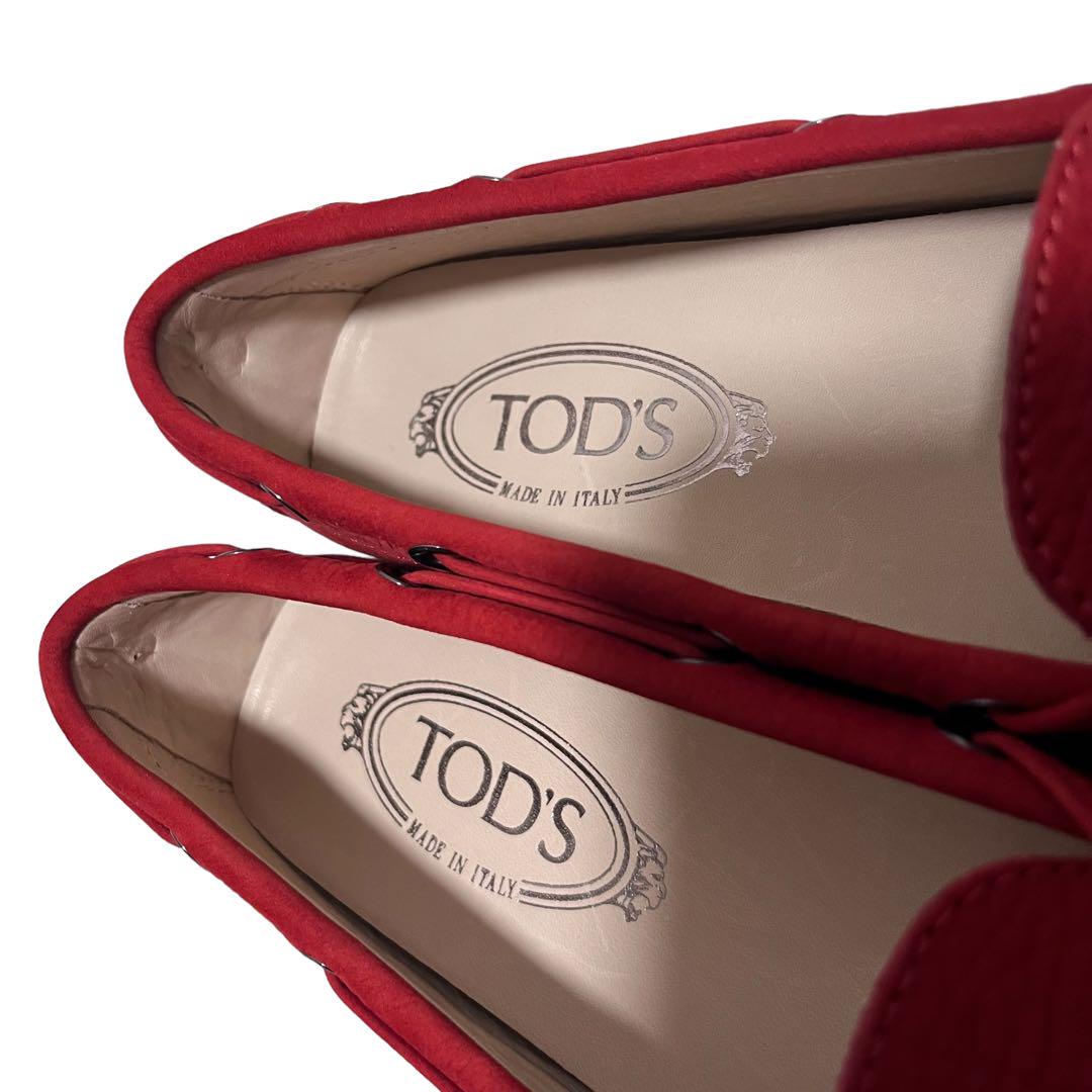 未使用 TOD'S トッズ ヌバック ドライビングシューズ 39.5