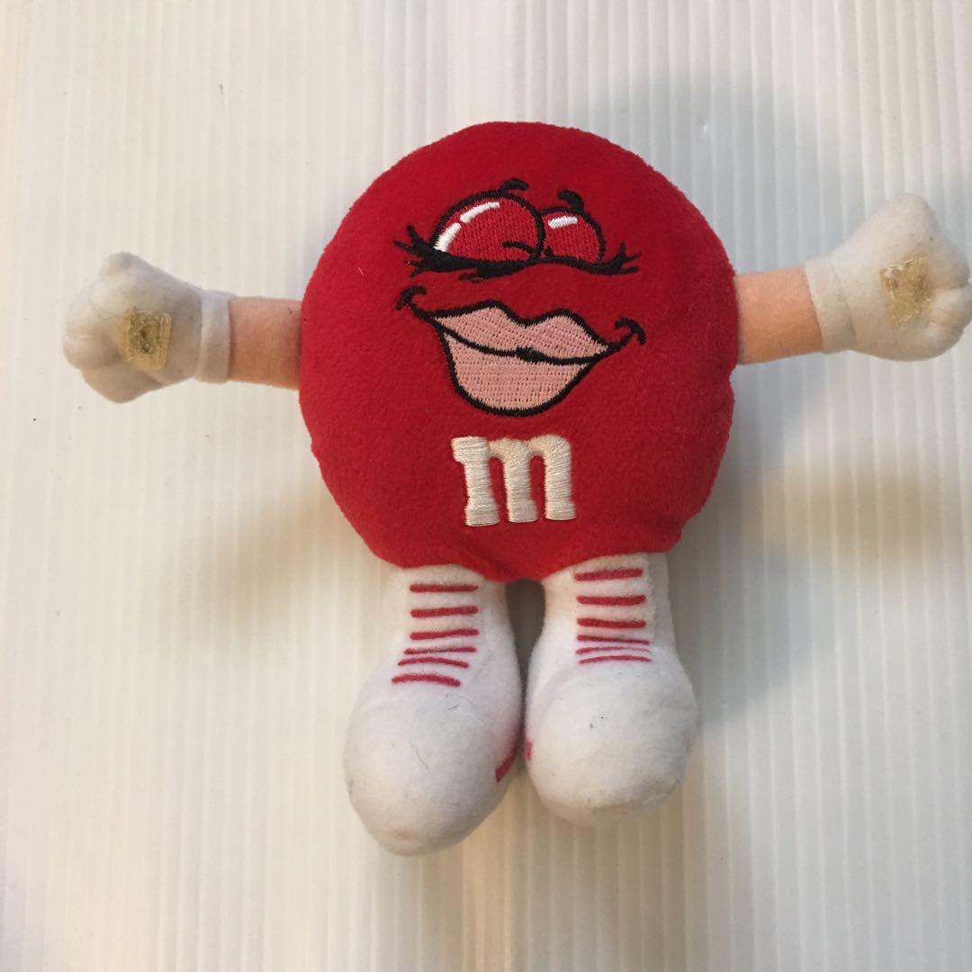 エムアンドエムズ m&m's 年代不明 ぬいぐるみ レッド . - メルカリ