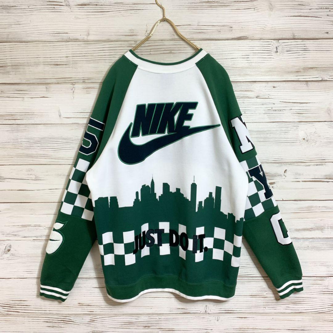 定番安い 専用 スウェット グリーン XXL Wh0zc-m63950149447 NIKE 刺繍ロゴ NY 送料無料SALE
