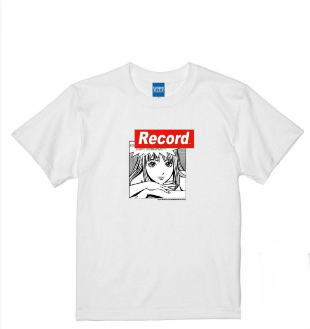 出産祝い 江口寿史「RECORD展のひばりくんTシャツ(白)」 Tシャツ・アパレル