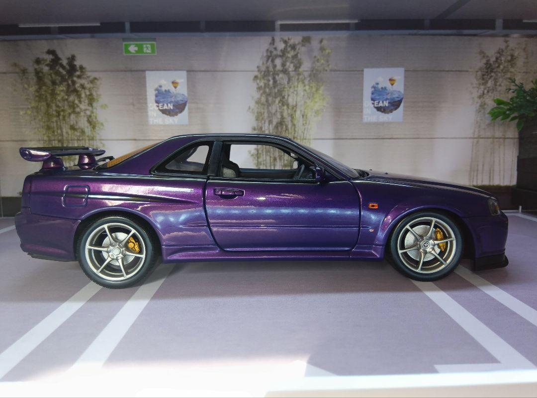 ミニカー AUTOart 1/18 Nissan SKYLINE R34 V-SPEC