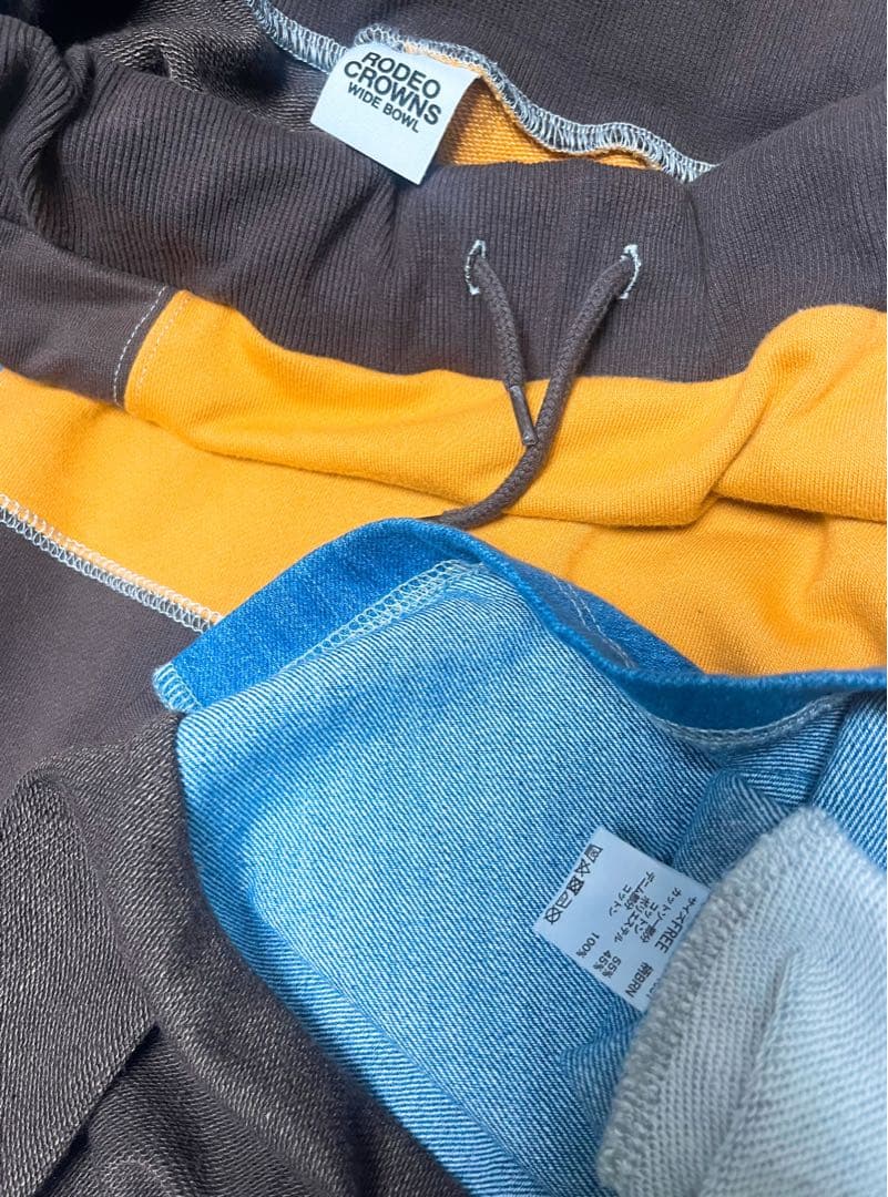 異素材リメイクデニムロングスカート