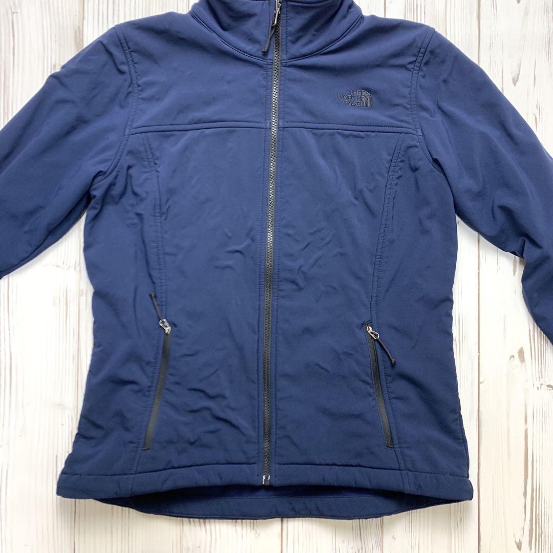 ノースフェイス ハイカラージャケット インナー 濃青 女性 XL