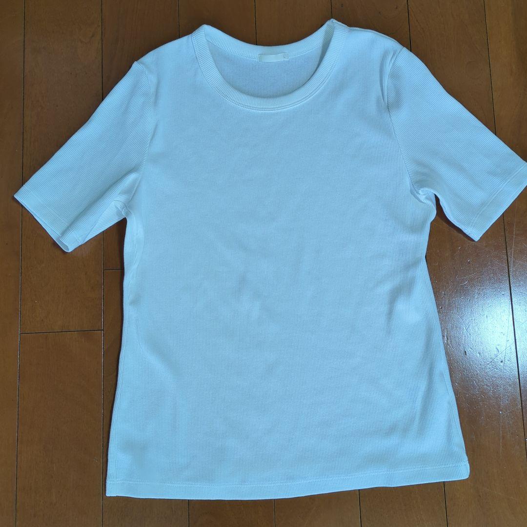 ホワイト 半袖 Tシャツ Lサイズ - メルカリ