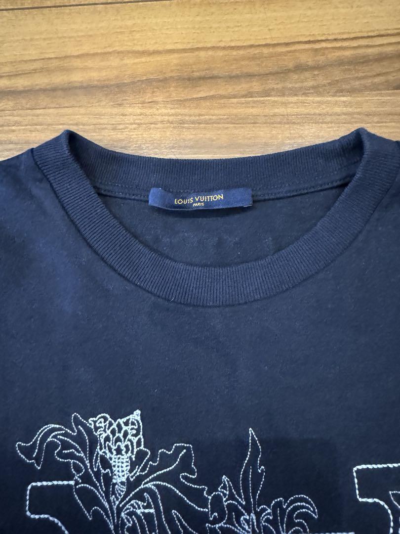 ルイヴィトンTシャツ LOUIS VUITTON メンズ ネイビー Tシャツ