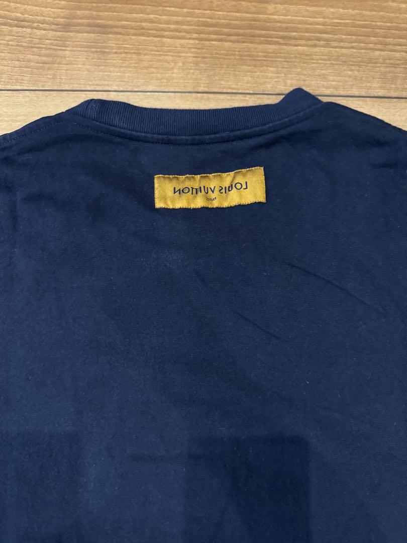 ルイヴィトンTシャツ LOUIS VUITTON メンズ ネイビー Tシャツ