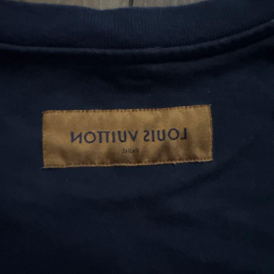 ルイヴィトンTシャツ LOUIS VUITTON メンズ ネイビー Tシャツ
