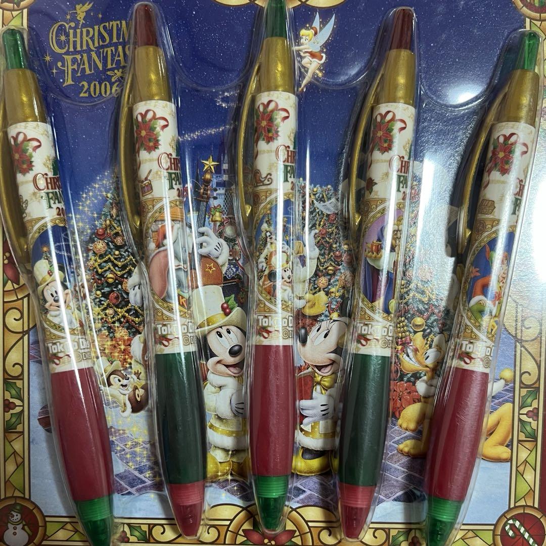 ディズニー ランド ボールペンセット 2006 クリスマス 5本 東京ディズニーランド ファンタジー クリスマス 2006 ボールペン