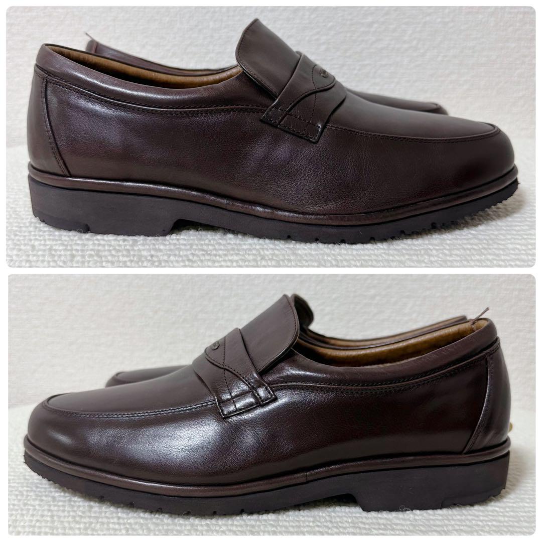 【美品】アシックス　ペダラ　25㌢　ウイングチップ　ブラウン　コンフォート 美品】アシックス ペダラ 25㌢ ウイングチップ ブラウン