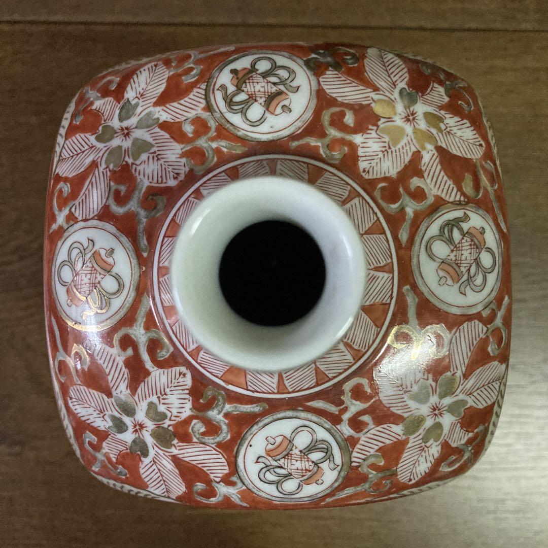 古伊万里 色絵 金彩 角瓶 角徳利 人物図 - メルカリ