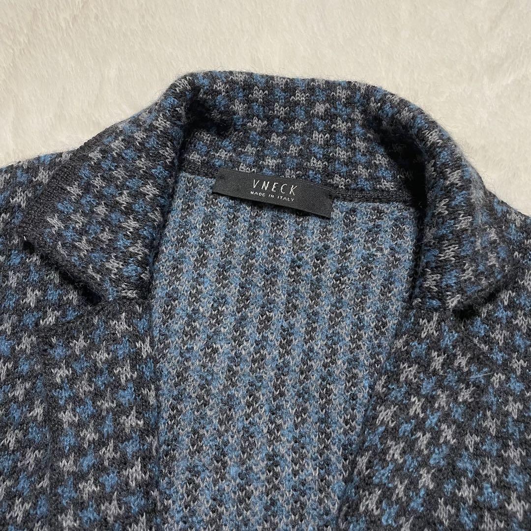 入手困難 VNECK イタリア製 モヘア ニット カーディガン ヴィンテージ