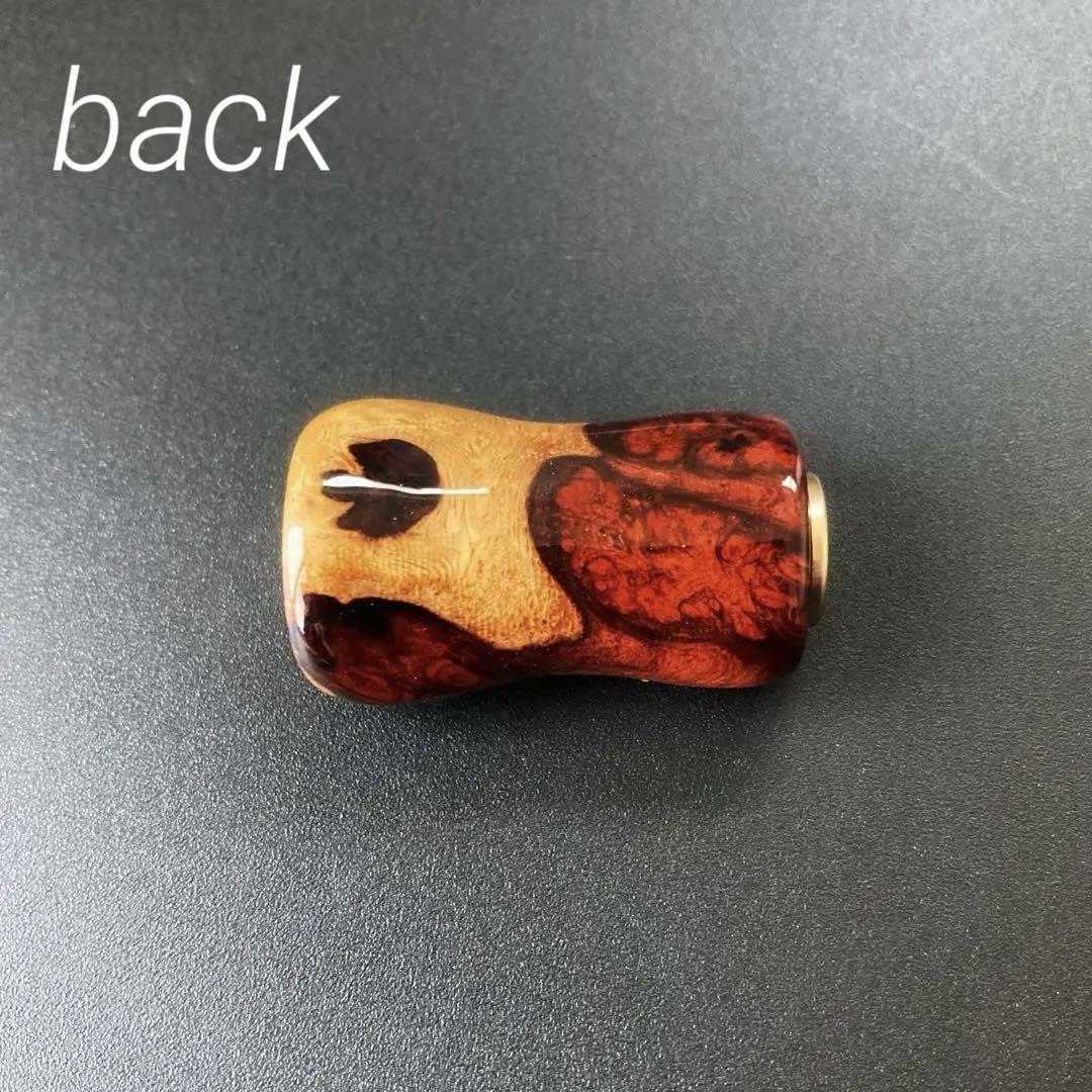 新品 ウッドノブ 木製 天然木 1個 ダイワS/シマノA 約6g チェリー