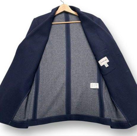 【極美品】LACOSTE ラコステ テーラードジャケット 紺ブレ 胸ロゴ ウール