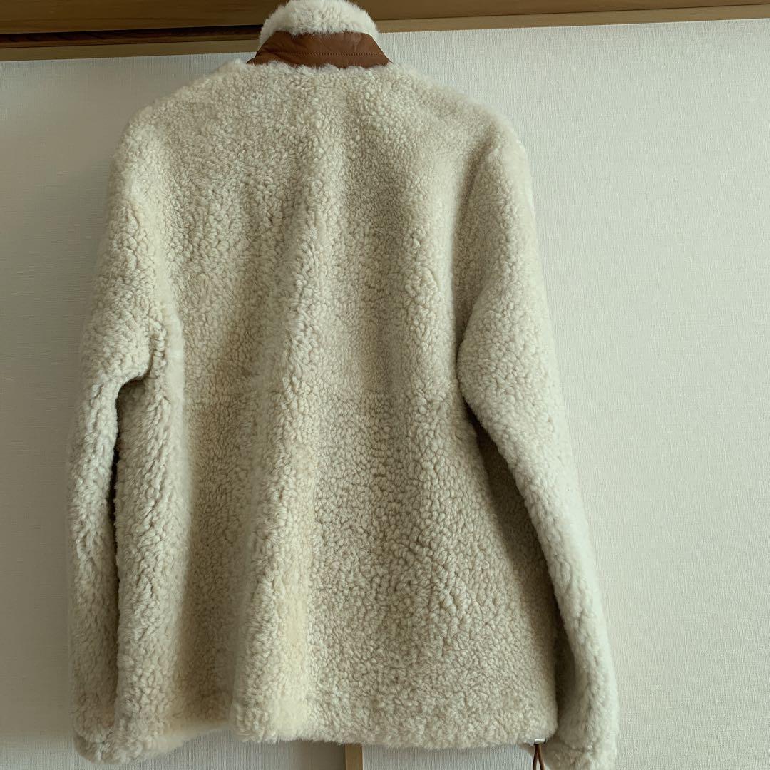 LOEWE shearling aviator jacket 48 イタリア製 画像2