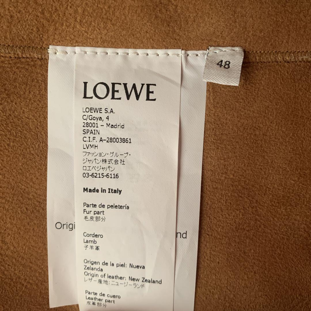 LOEWE shearling aviator jacket 48 イタリア製 画像4