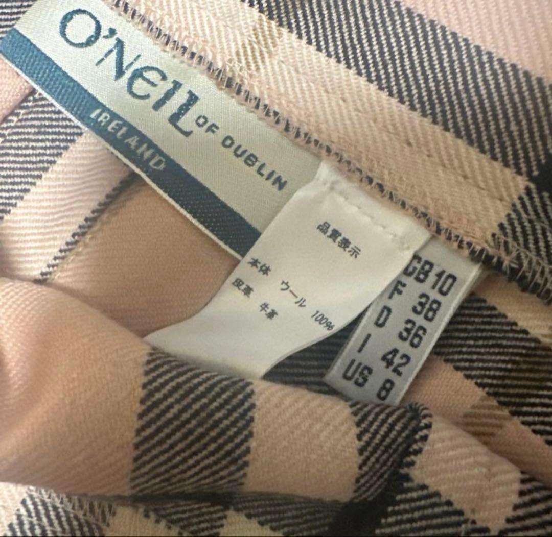 O’NEIL of DUBLIN ウール キルト プリーツマキシスカート O’NEIL of DUBLIN ウール キルト プリーツマキシスカート