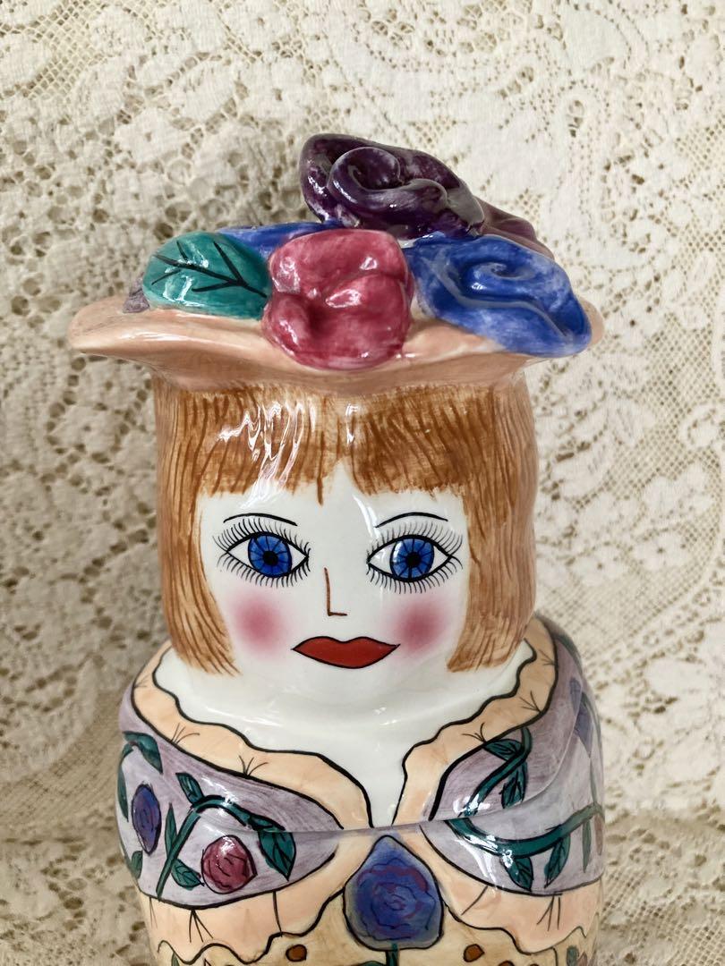 最終価格　貴重ヴィンテージ　Susan paley 可愛い♪陶器クッキージャー 最終価格貴重ヴィンテージSusan paley 可愛い♪陶器クッキージャー