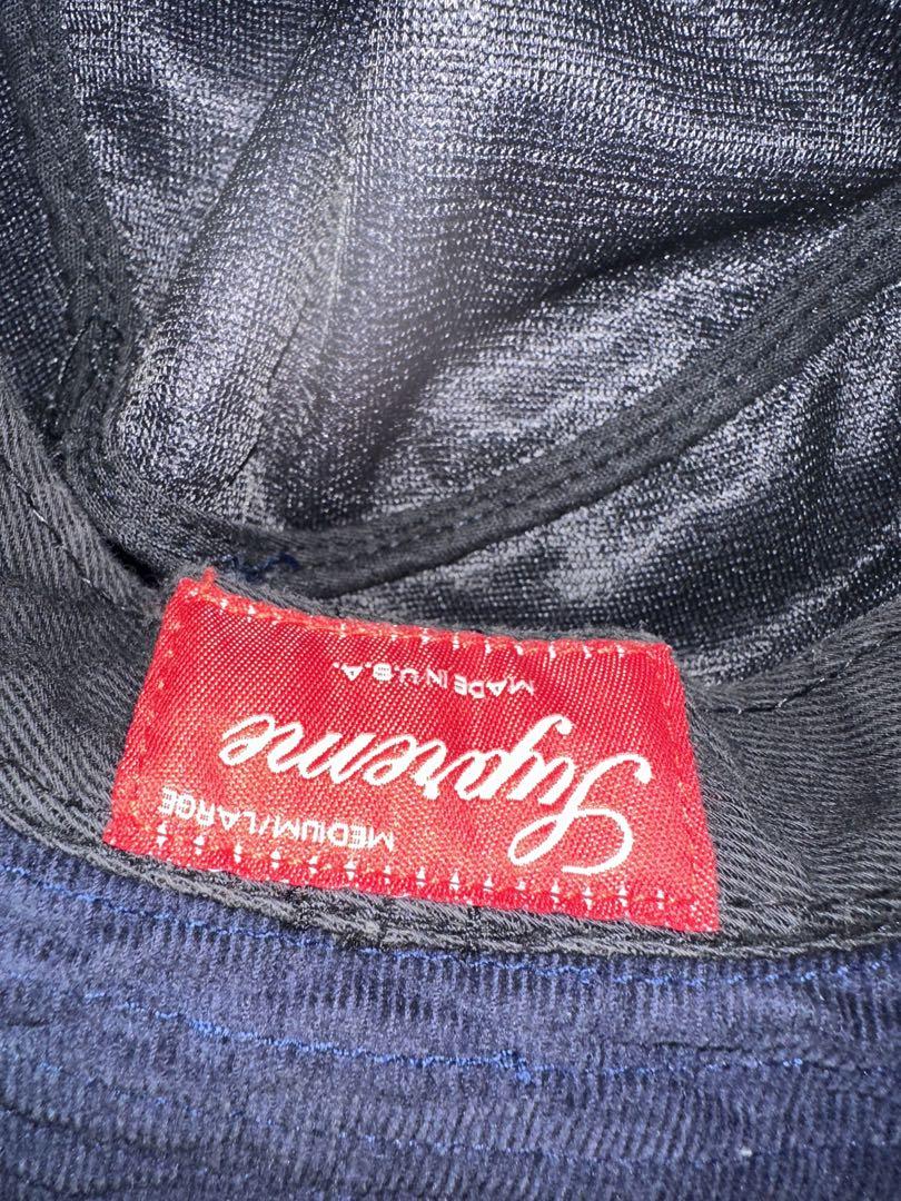 supreme シュプリーム バケットハット コーデュロイ ネイビー