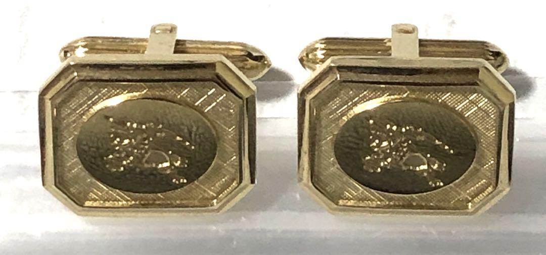 BURBERRY バーバリー カフスボタン カフス 金色 ゴールド