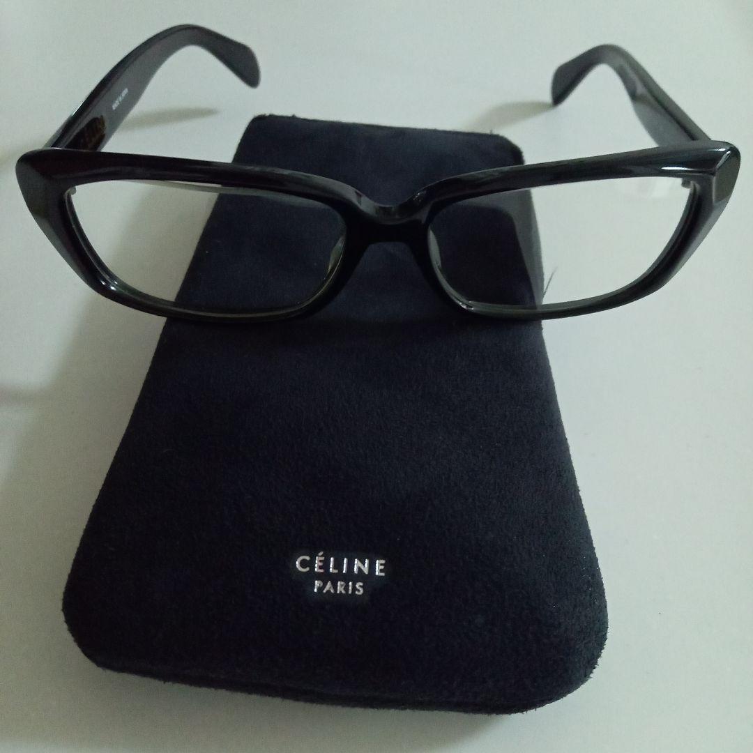 CÉLINE ブラックフレーム 伊達メガネCELINE