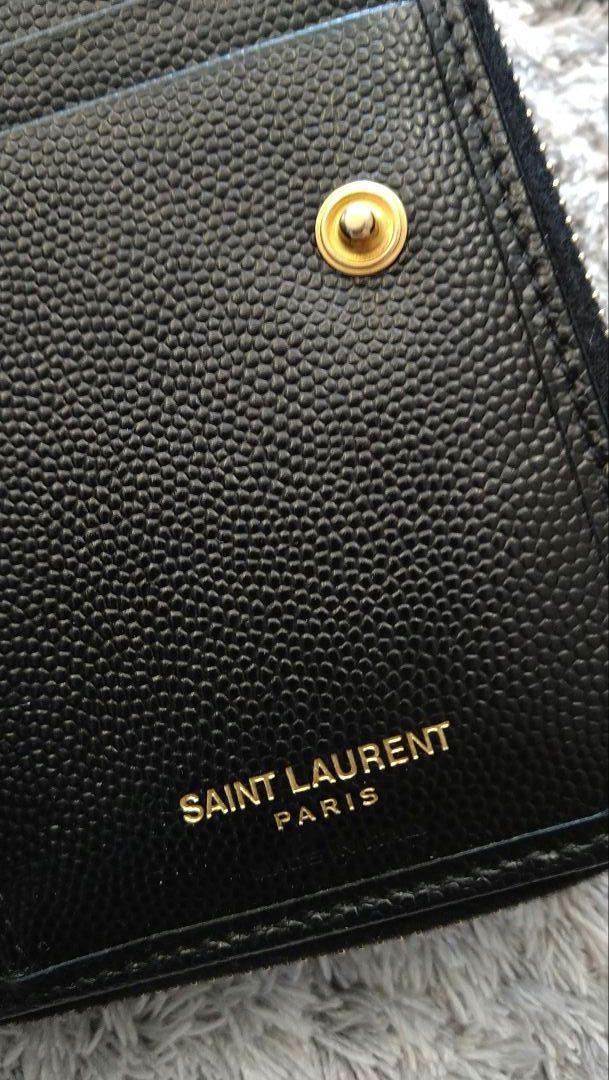 YSL ２つ折り財布　ブラック