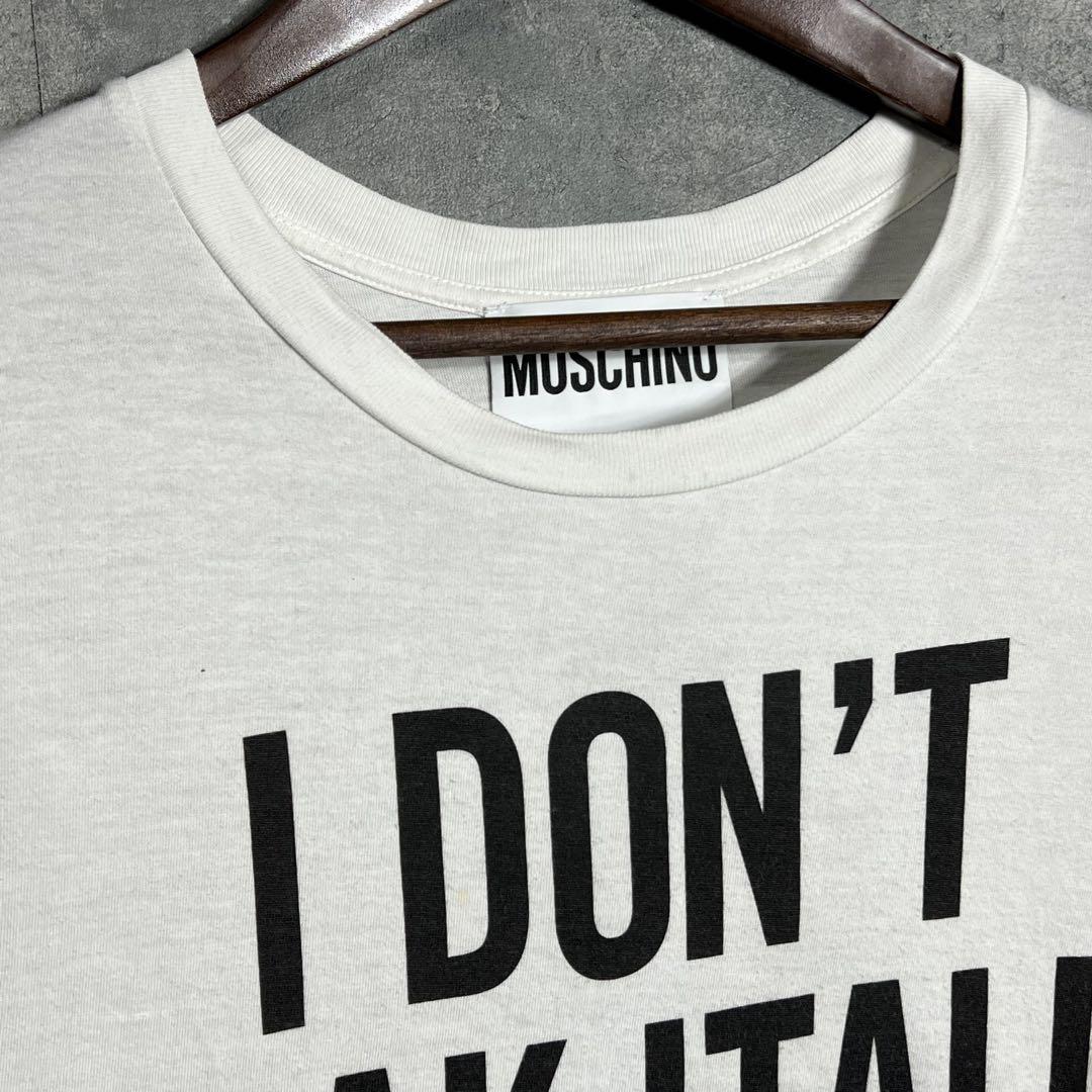 Moschino スローガン Tシャツ | ブラック | FARFETCH JP