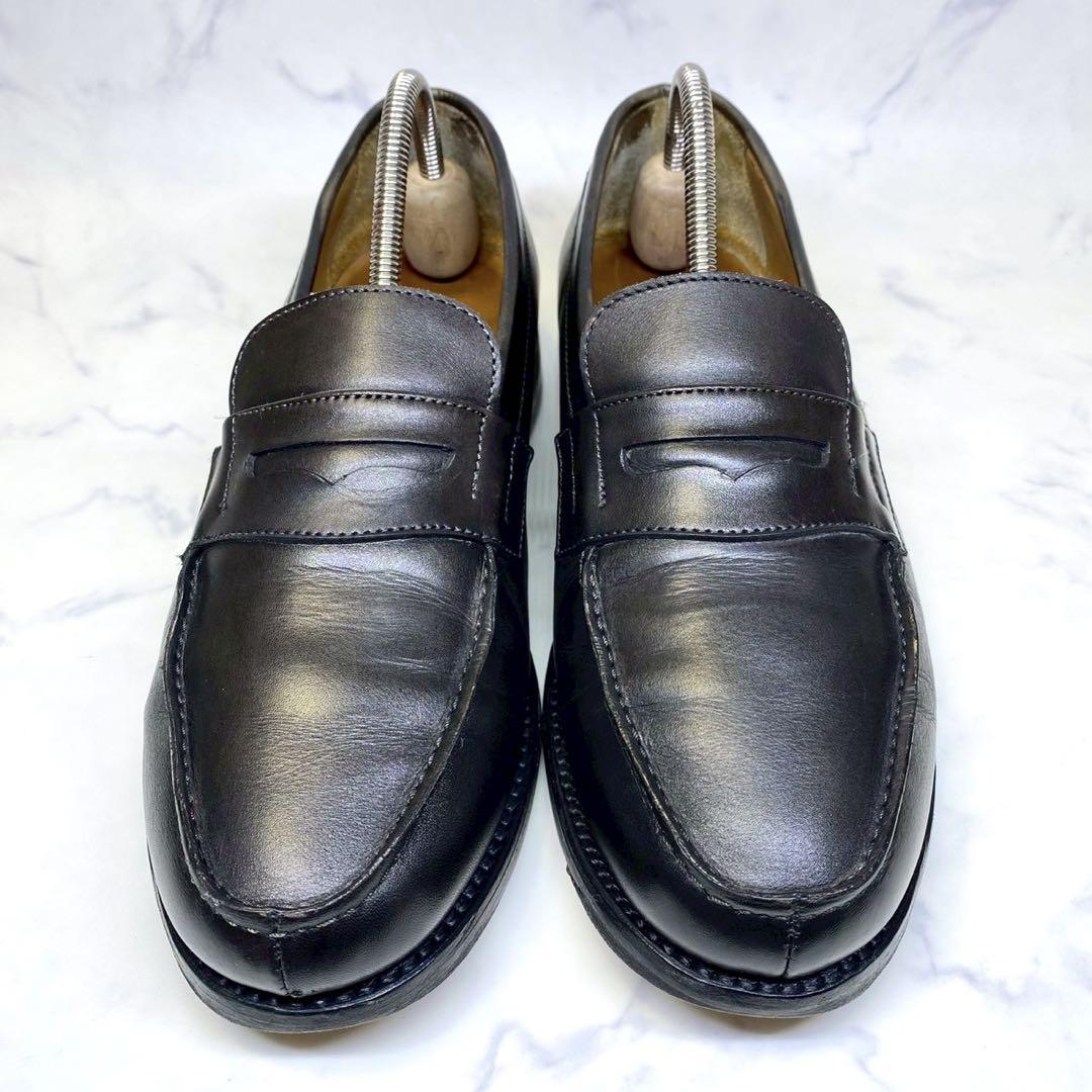 美品✨ Berwick コインローファー 4456 ダークグレー Y0855