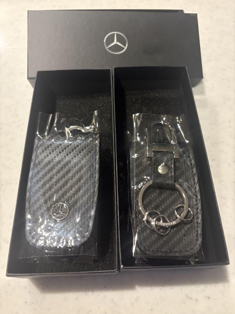 新品未使用Mercedes-Benz 純正キーカバースクエアカーボン調ブラック