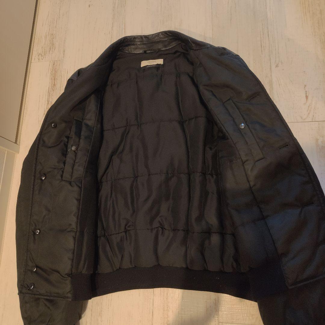Prada ボンバージャケット ナイロンレザー切り替え Prada ボンバージャケット ナイロンレザー切り替え