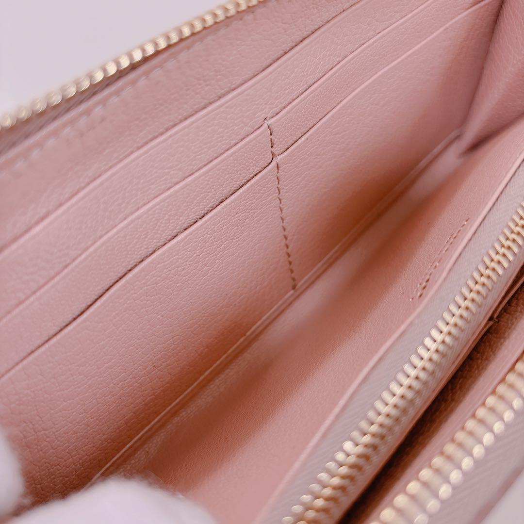【 正規品美品 】miumiu リボン 長財布 マドラスレザー 財布 ピンク
