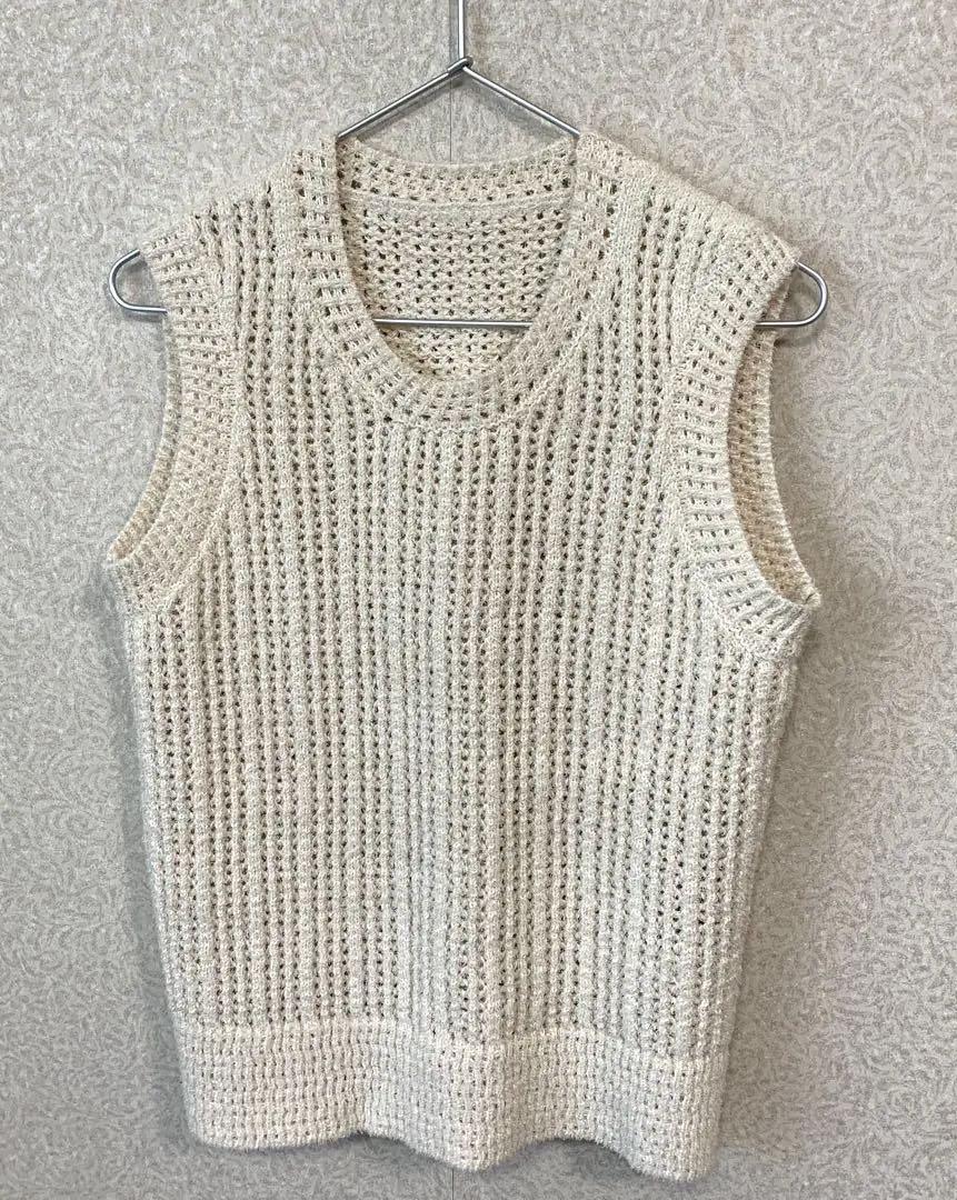 GOLDEN GOOSE ゴールデングース アイボリー ニットベスト ☆美品
