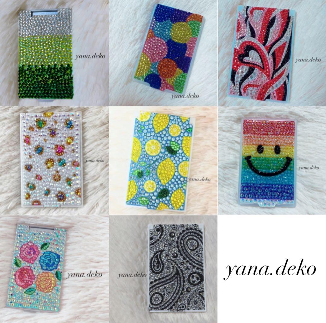 オーダーコンパクトミラー鏡ハンドメイド