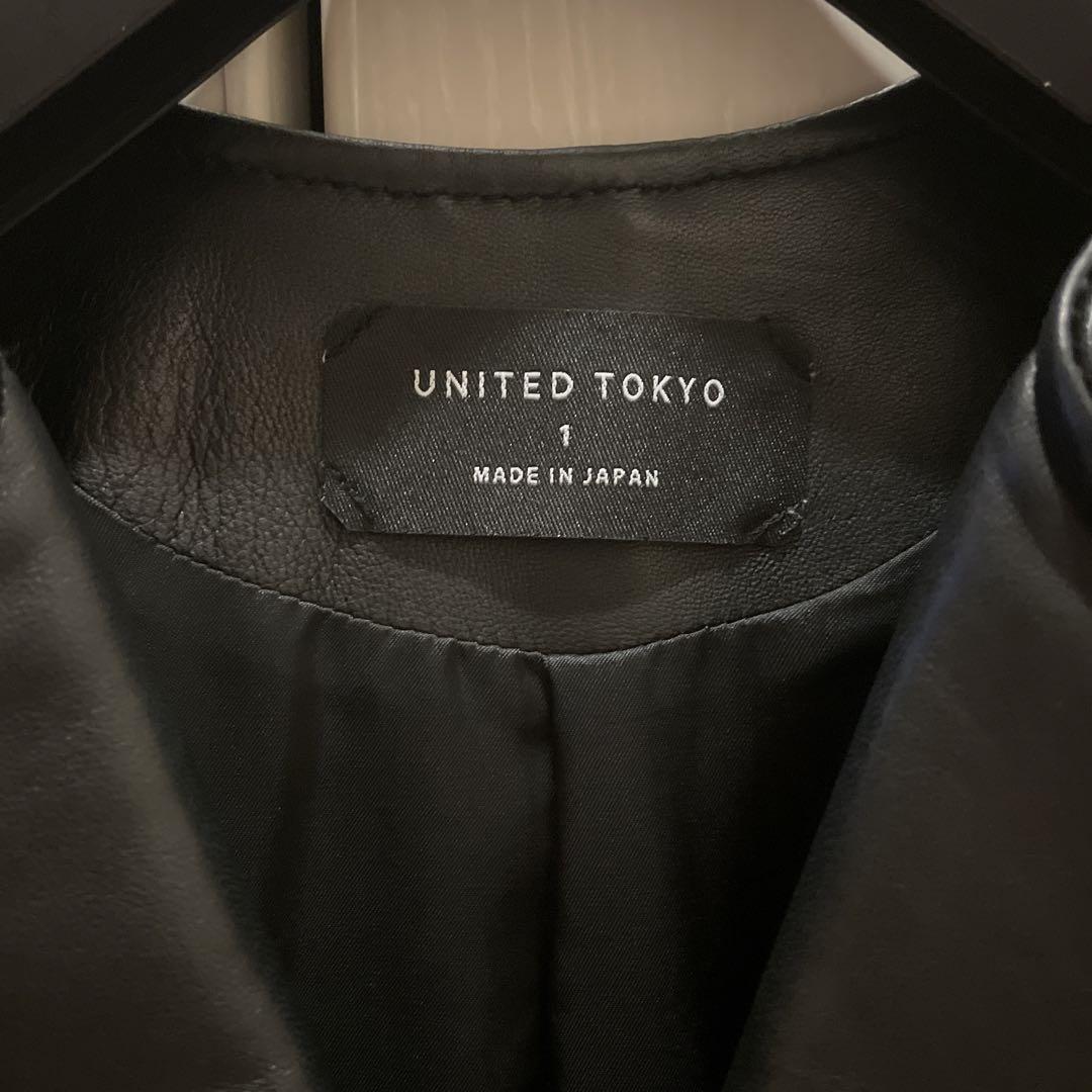 【大幅値下げ中】UNITED TOKYOレザーダブルライダース sサイズ