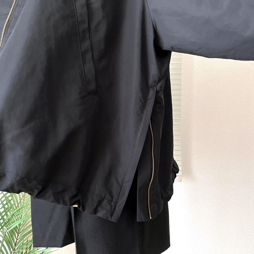 FRAMeWORK タフタポンチョブルゾン フーディ マウンテンパーカー 黒 SIZE FRAMeWORK FORTGASGNV_COM_BR