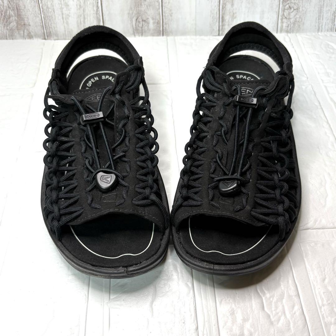 KEEN✿UNEEK Ⅱ OT オープントゥ　ユニーク　ブラック　25